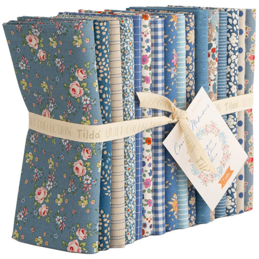 Der Rabe im Schlamm Fat Quarter Bundle Stoffpaket Precuts kaufen Deutschland Patchworkstoff Tilda Creating Memories Summer blau