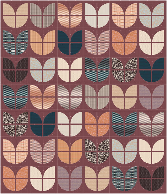 Quilt Kit Der Rabe im Schlamm Materialpackung Ravenbrook 3 Tulpenquilt Duval Fableism