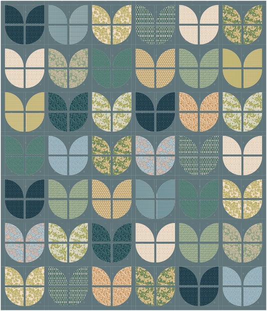 Quilt Kit Der Rabe im Schlamm Materialpackung Ravenbrook 3 Tulpenquilt Evolve Fableism