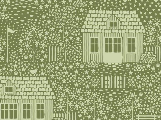 Patchworkstoff kaufen Der Rabe im Schlamm Tilda Hometown My Neighborhood Moss